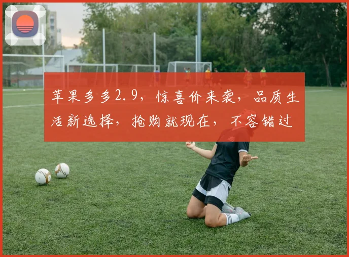 苹果多多2.9，惊喜价来袭，品质生活新选择，抢购就现在，不容错过
